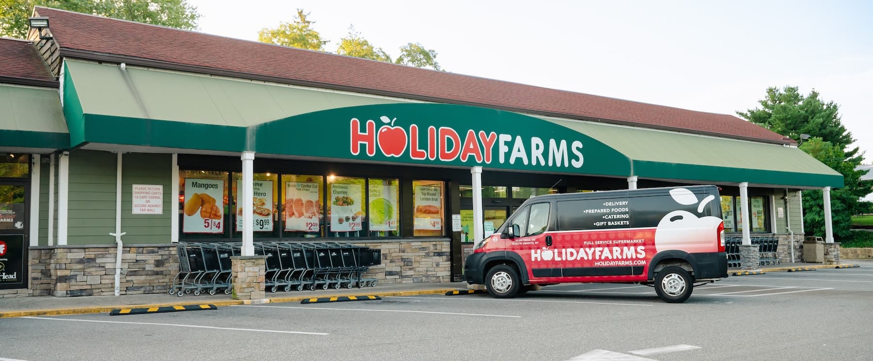 Holiday Farms exterior at 374 Roslyn Road in Roslyn Heights